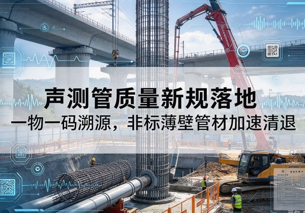 郓城声测管质量新规落地，一物一码溯源，非标薄壁管材加速清退